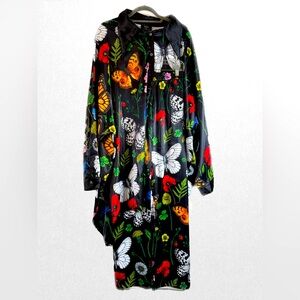 Posh Satin Playsuit in Folklore Floral